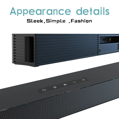 Trådlös Bluetooth Soundbar Högtalare Trådbunden Trådlös