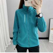 Plus Size Höst Vinter Polar Fleece Varm kappa Dam