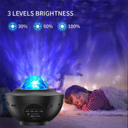 LED Starry Galaxy Projector – Bluetooth-musikspelare och färgglad nattlampa för barn