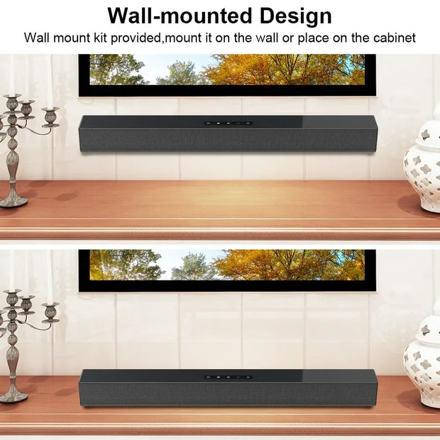 Trådlös Bluetooth Soundbar Högtalare Trådbunden Trådlös